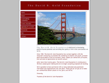 Tablet Screenshot of goldfoundation.org