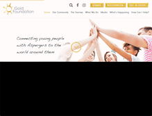 Tablet Screenshot of goldfoundation.com.au